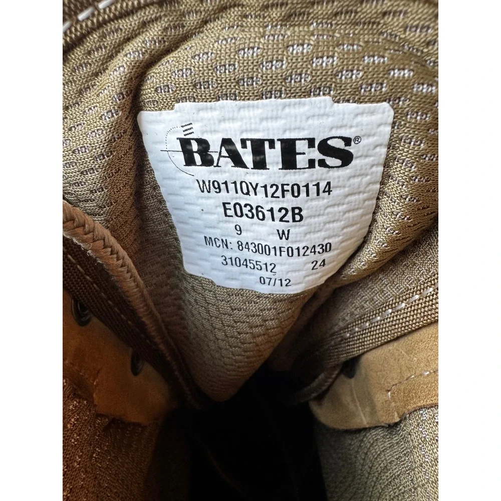 Bates E03512B USMC Lightweight Combat Boots Olive Mojave Leather Vibram Mens 9W